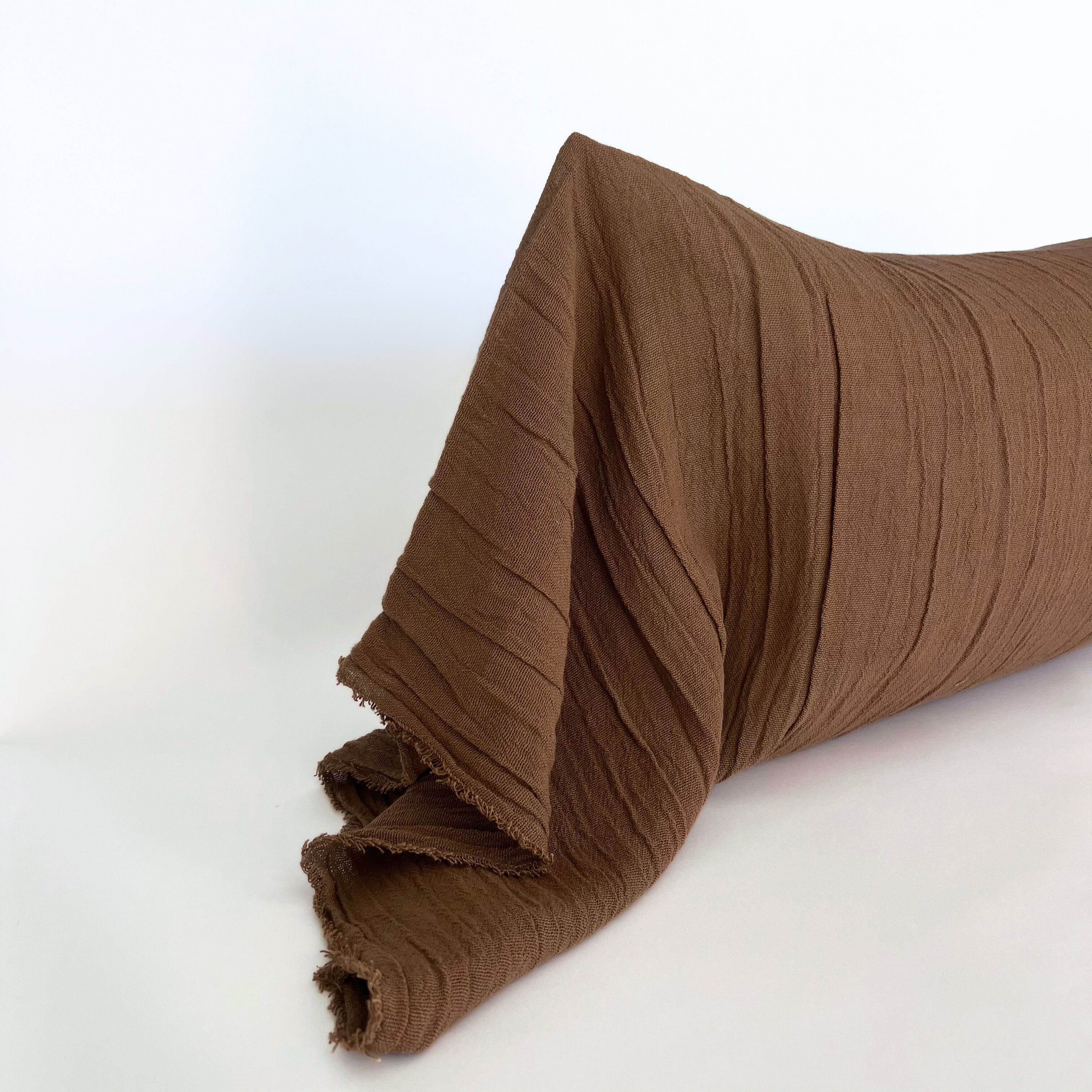 Funda Cojín Gasa Chocolate