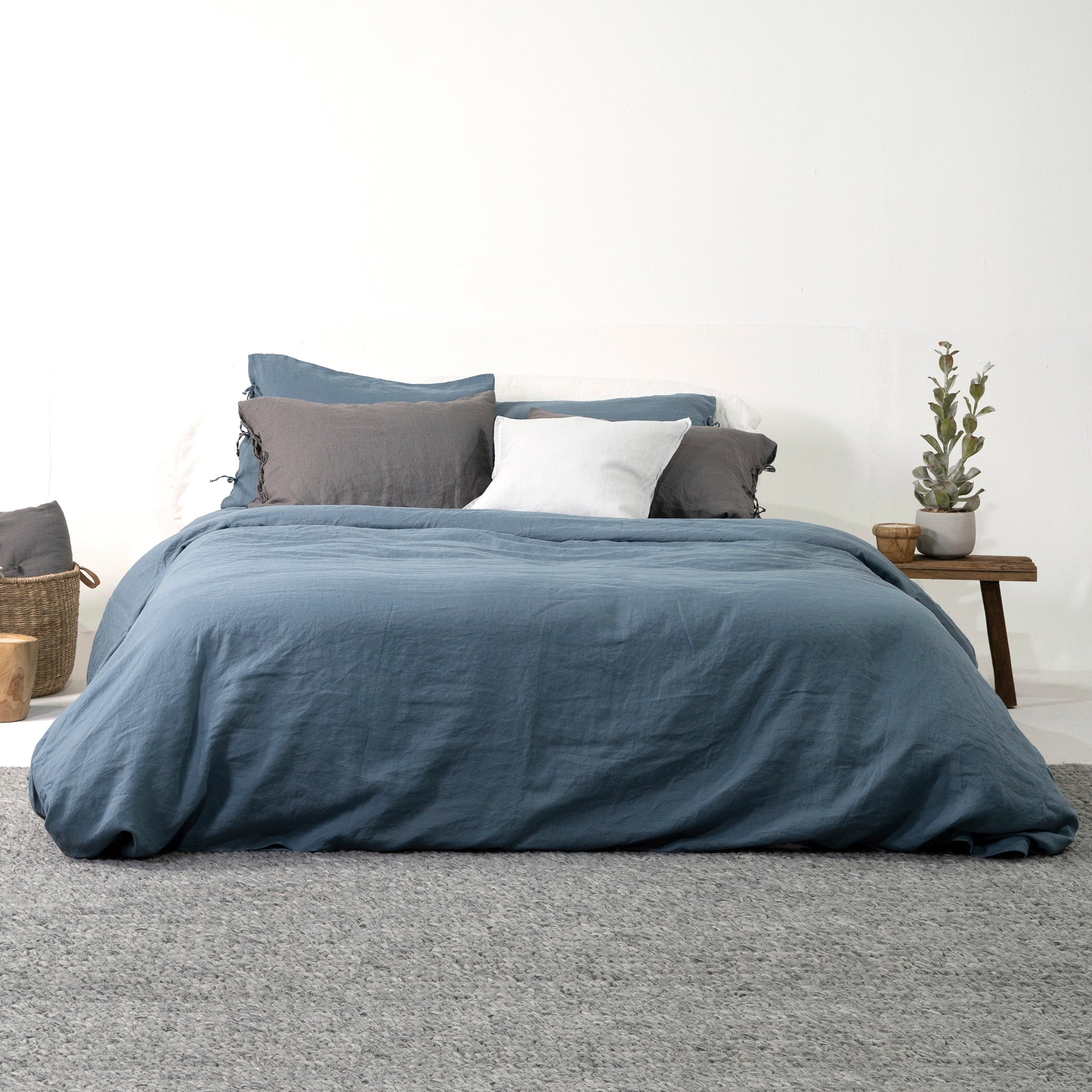 Cubreplumón Lino Hylia - Navy