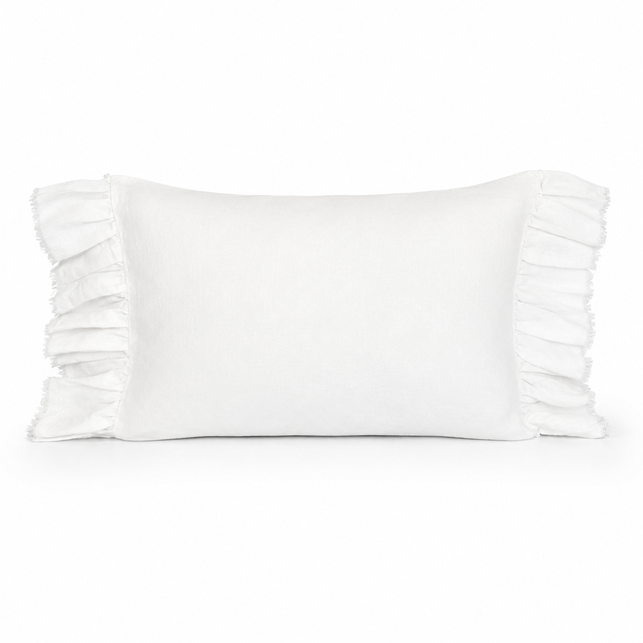 Funda Cojín Lino Vuelos Blanco