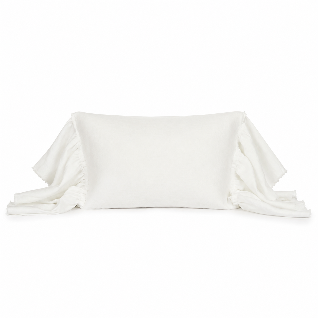Funda Cojín Lino Vuelos Large Blanco