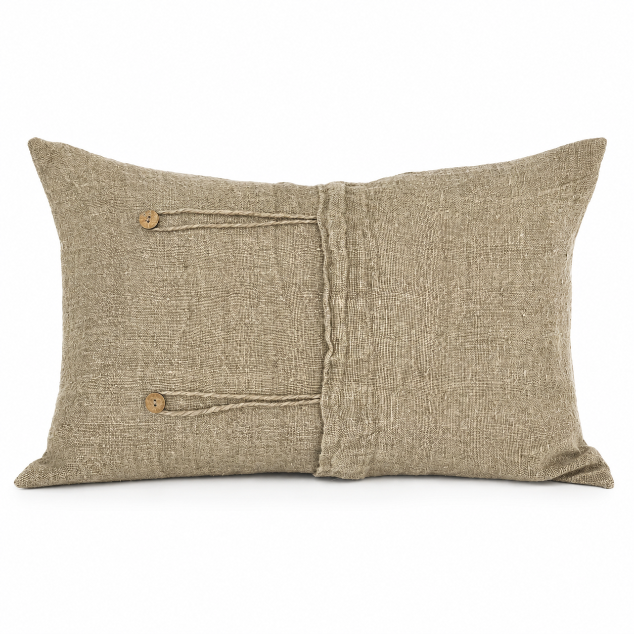 Funda Cojín Stone Natural Botones