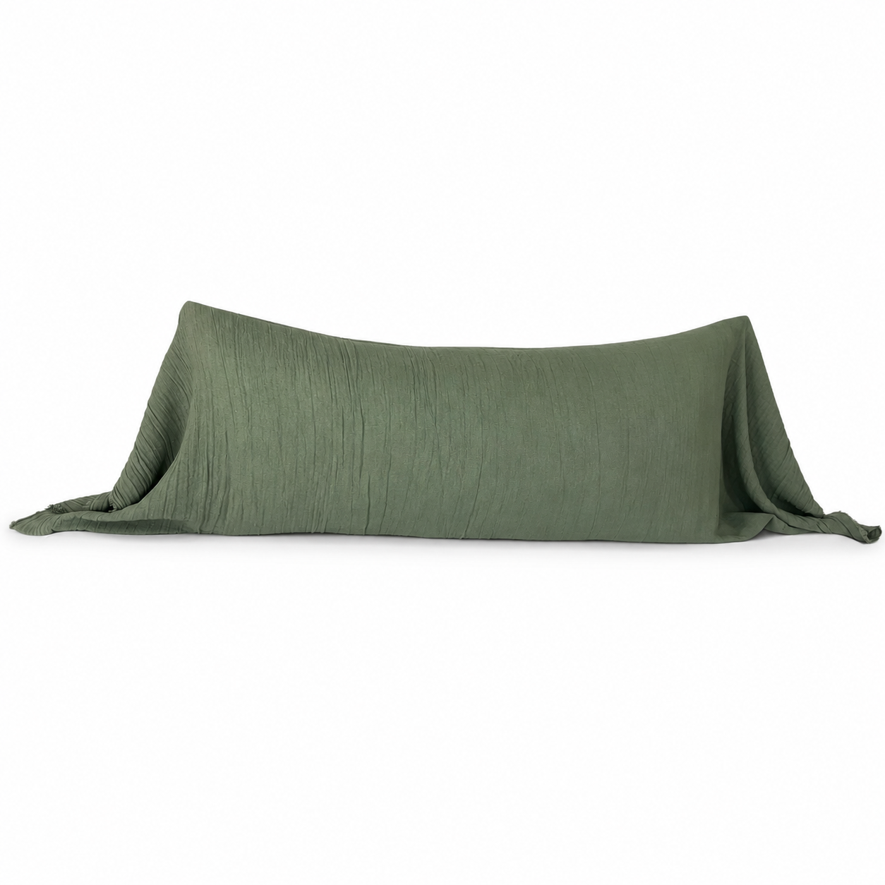 Funda Cojín Gasa Verde Esmeralda