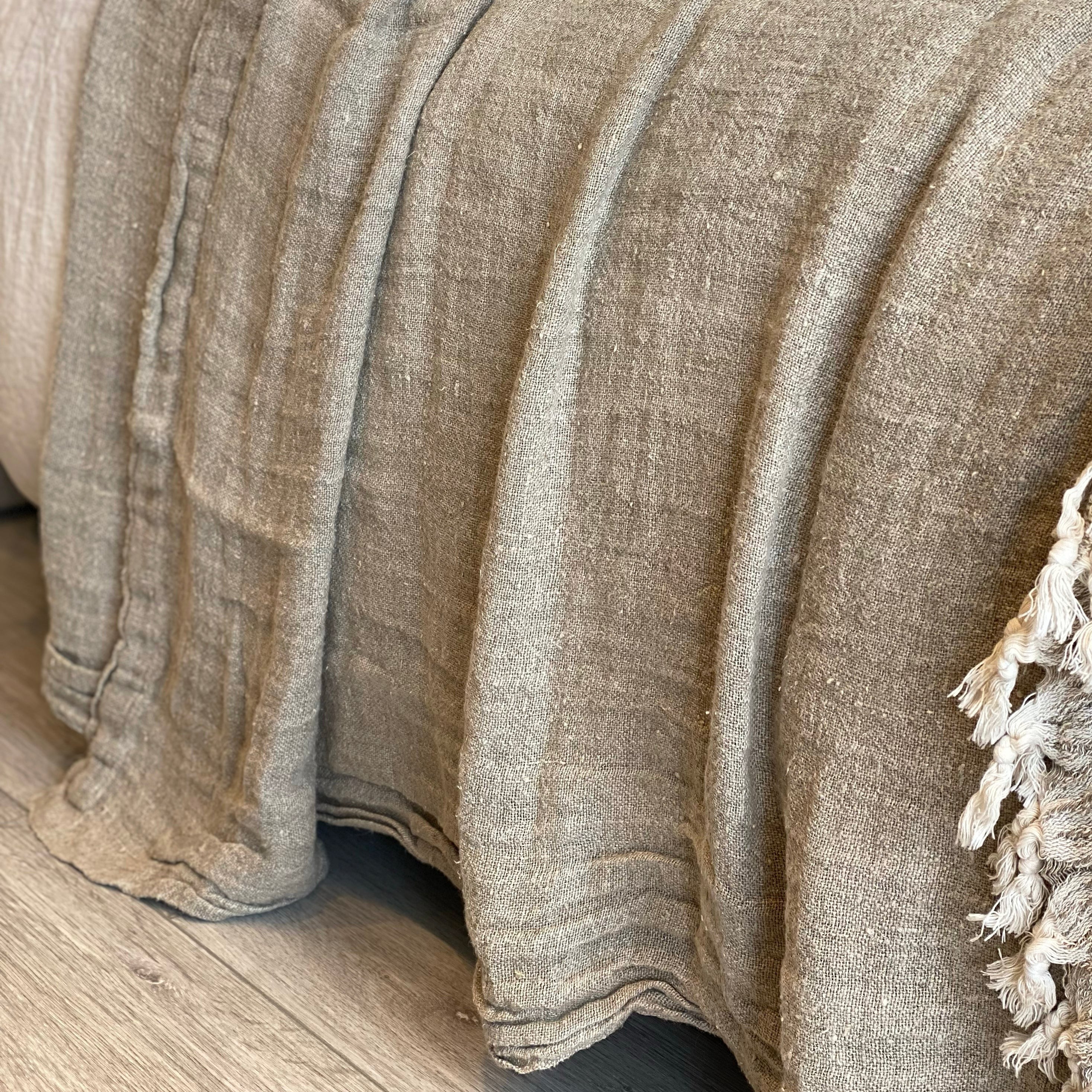 Cubrecama Lino Stone Natural