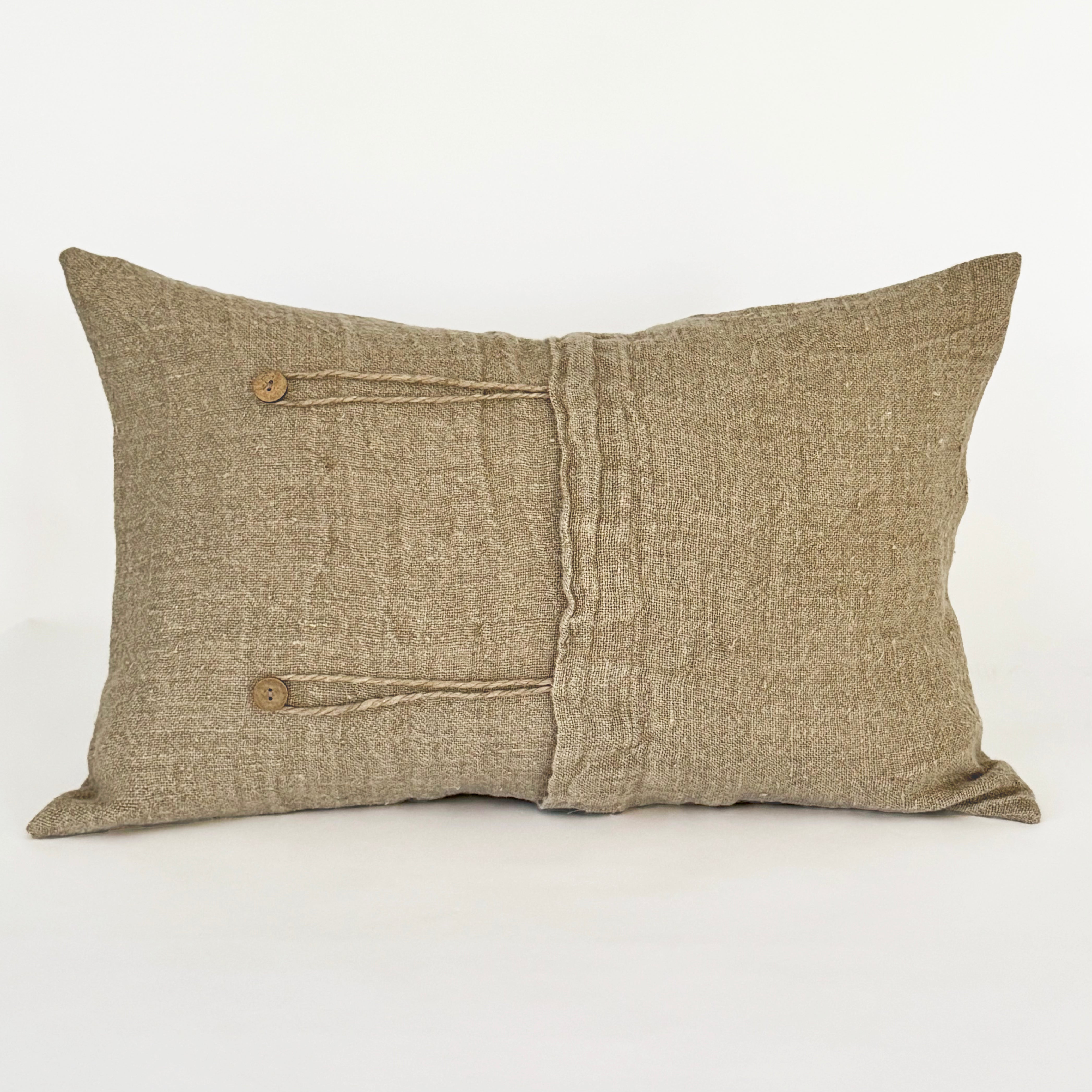 Funda Cojín Stone Natural Botones