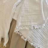 Manta Cocoon White - Manta de algodón 
