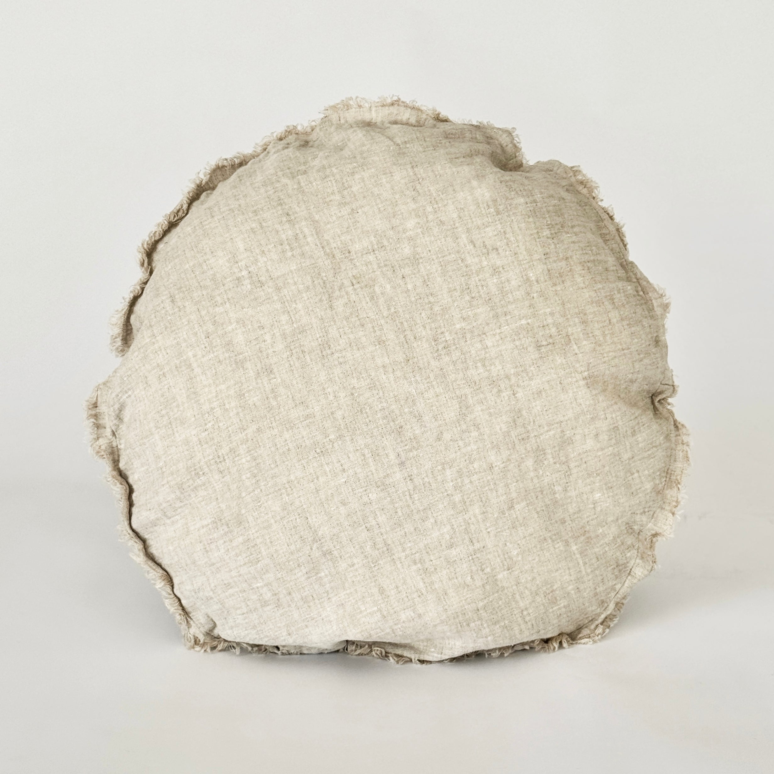 Funda Cojín Lino Maia Round Natural
