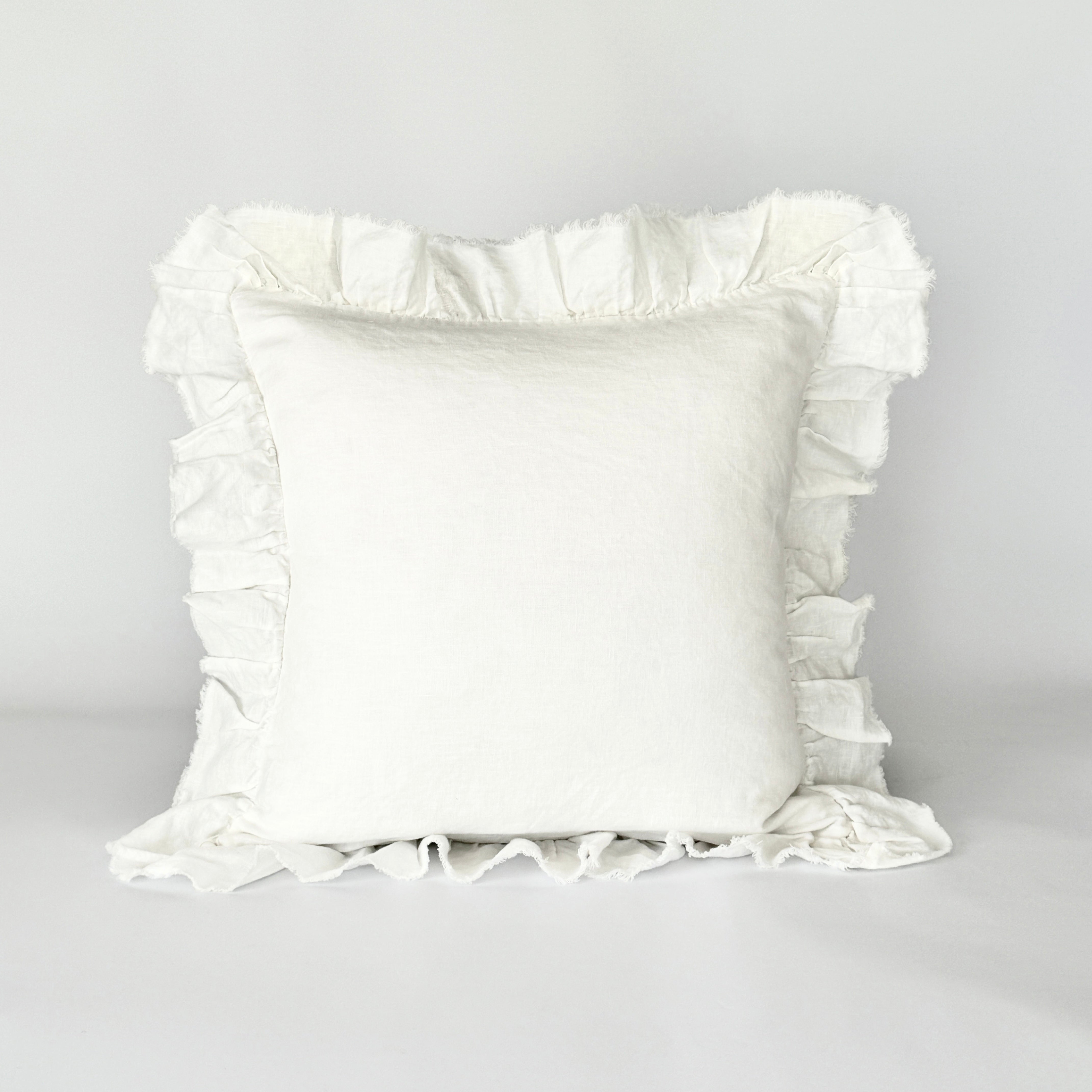 Funda Cojín Lino Vuelos 50x50 Off White