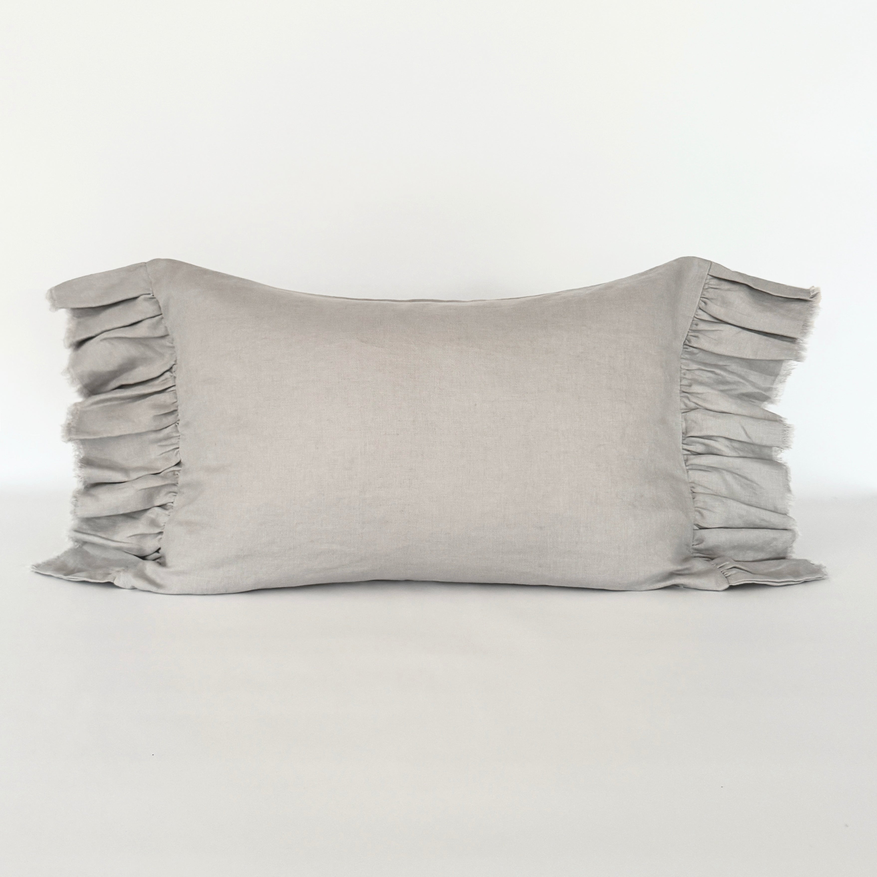 Funda Cojín Lino Vuelos Cool Grey