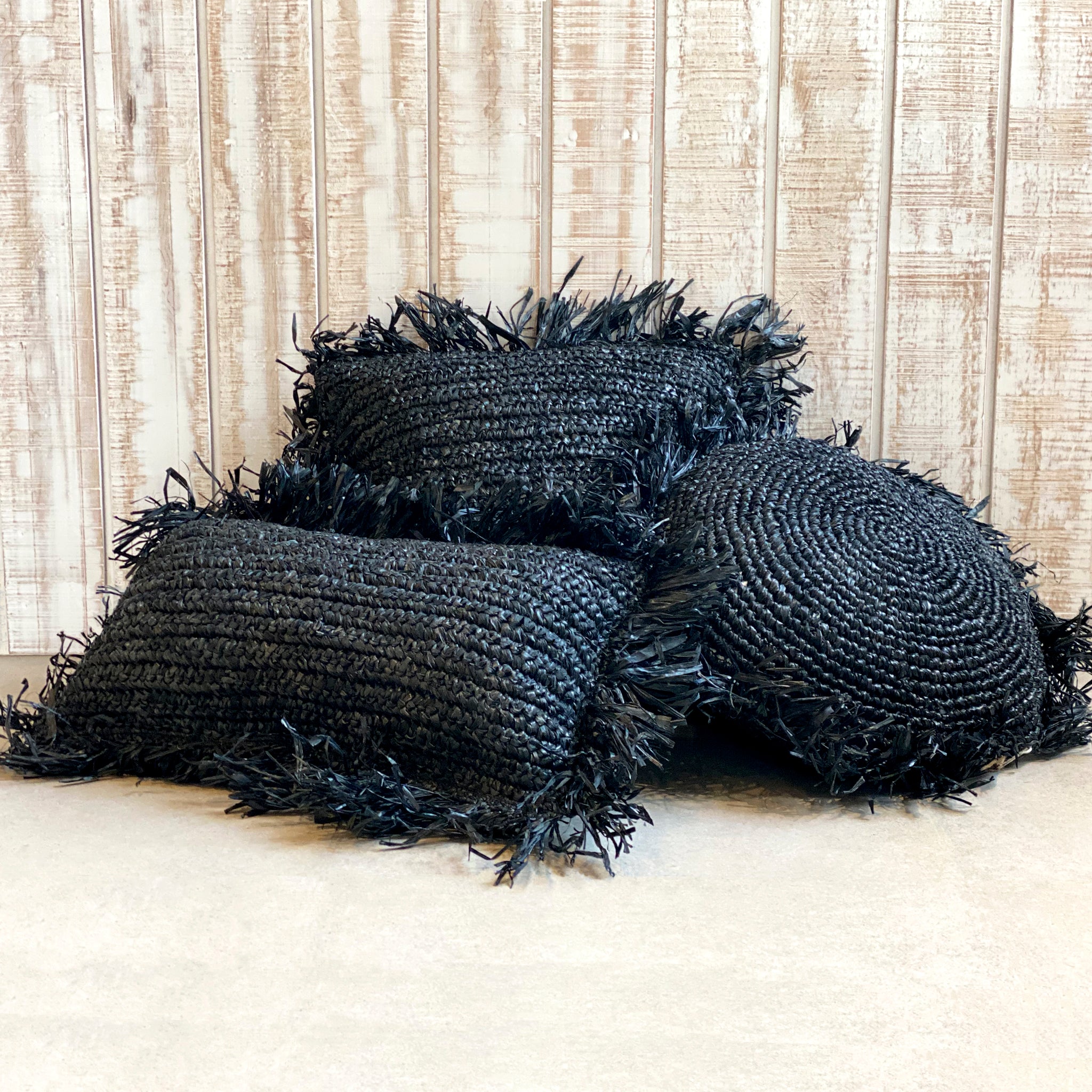 Cojín Kuta Negro - Cojín Lino - Cojín Algodón