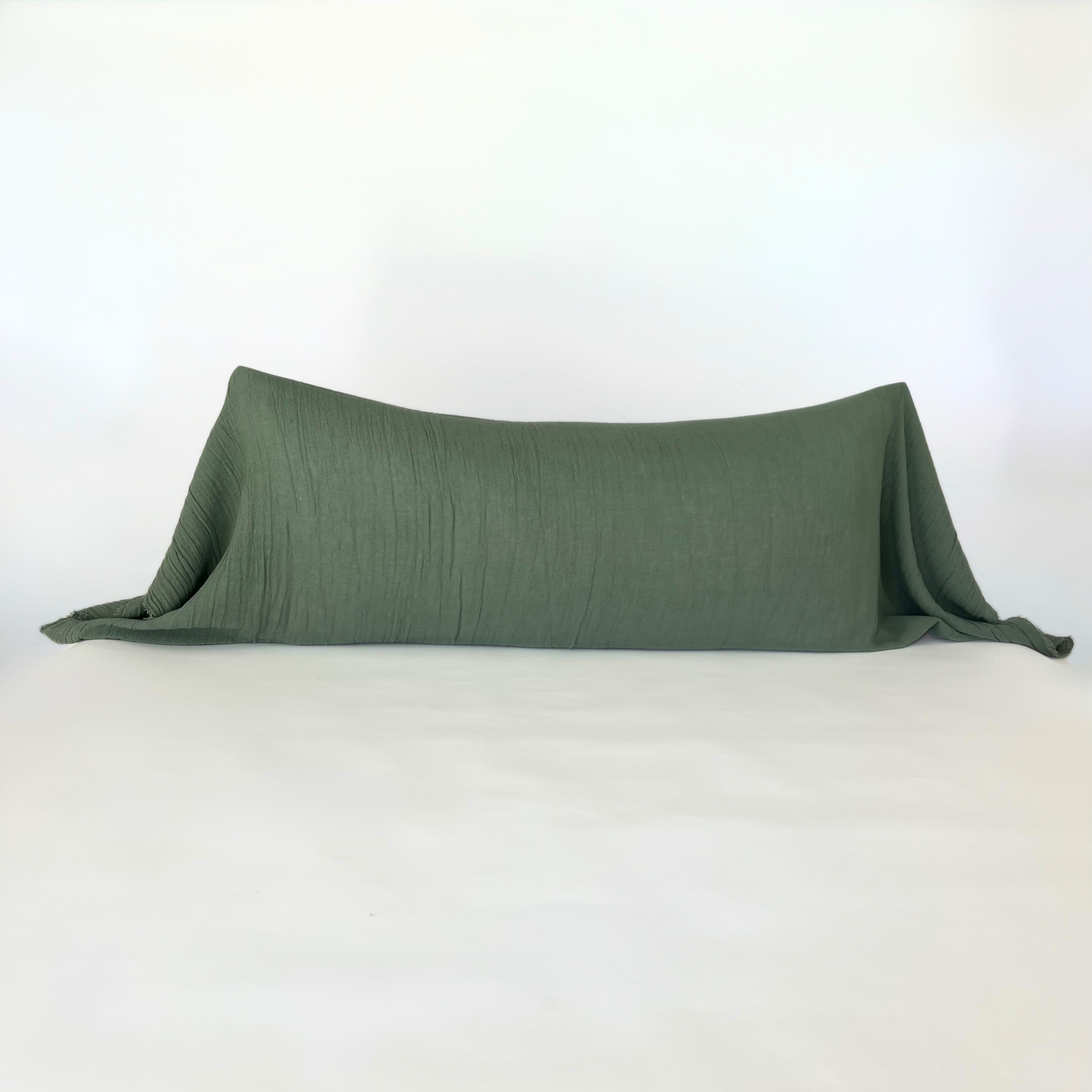 Funda Cojín Gasa Verde Esmeralda