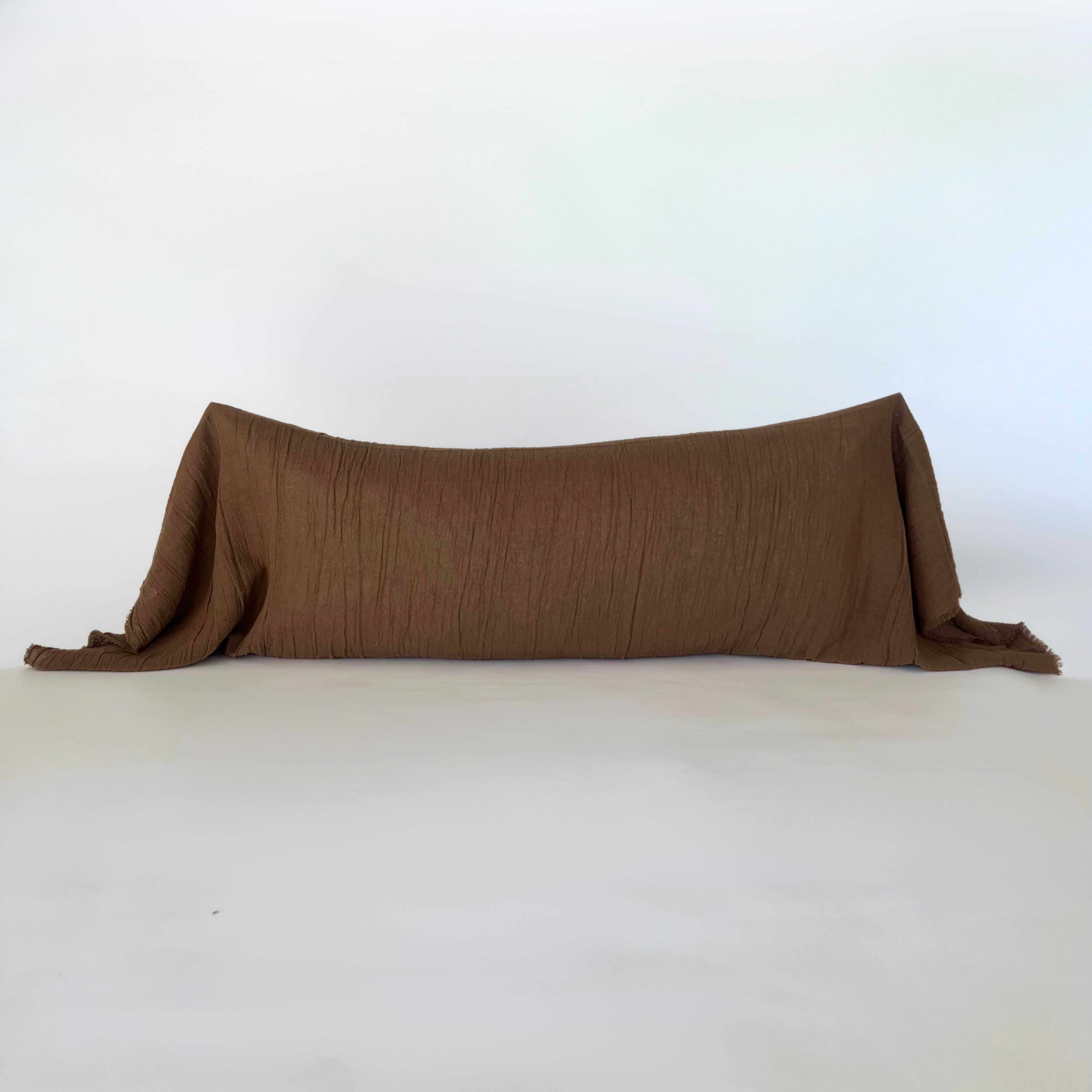 Funda Cojín Gasa Chocolate