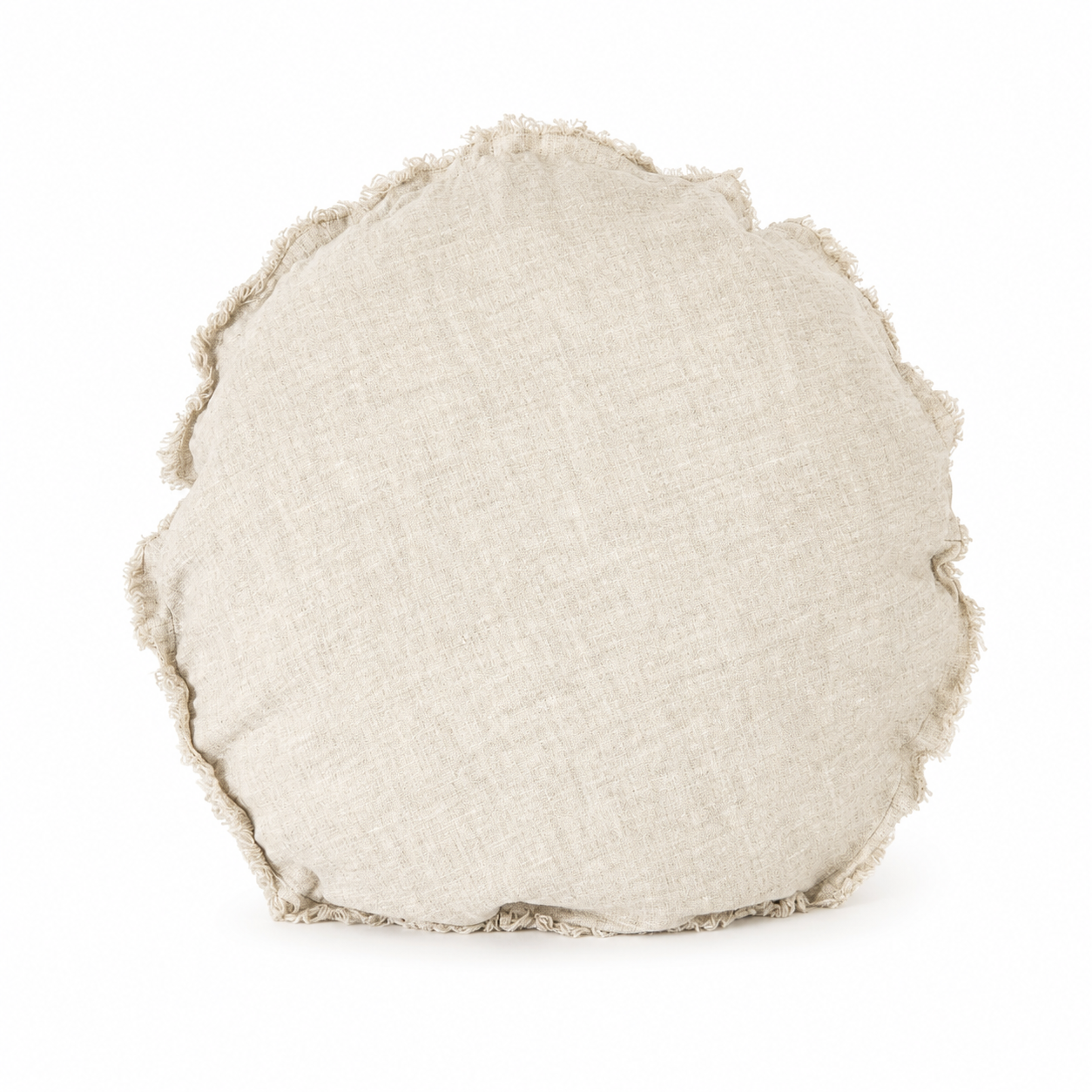 Funda Cojín Lino Maia Round Natural