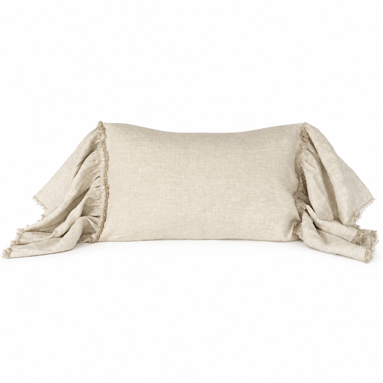 Funda Cojín Lino Vuelos Large Natural