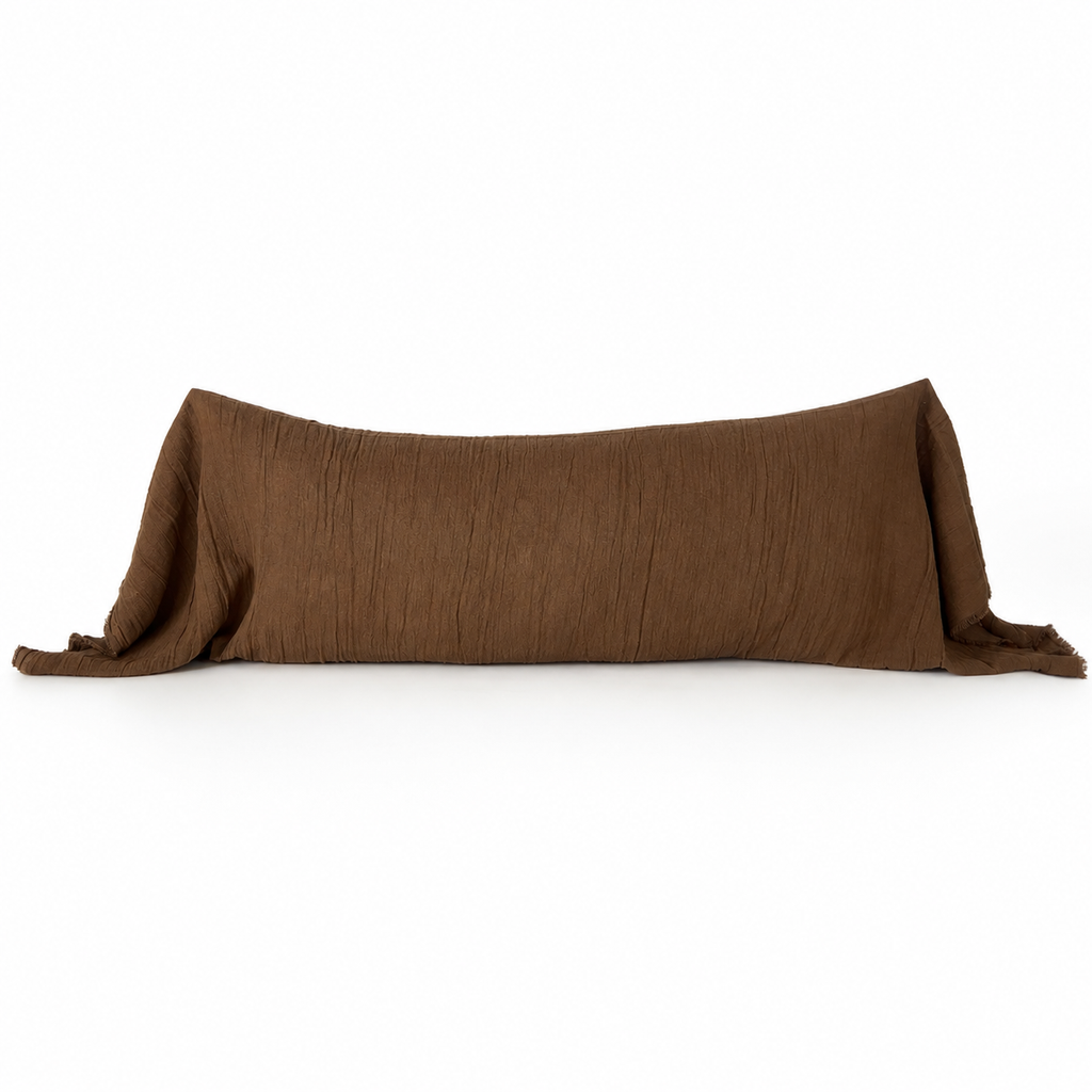 Funda Cojín Gasa Chocolate