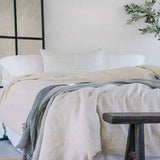 Piecera Gasa Reversible Gris