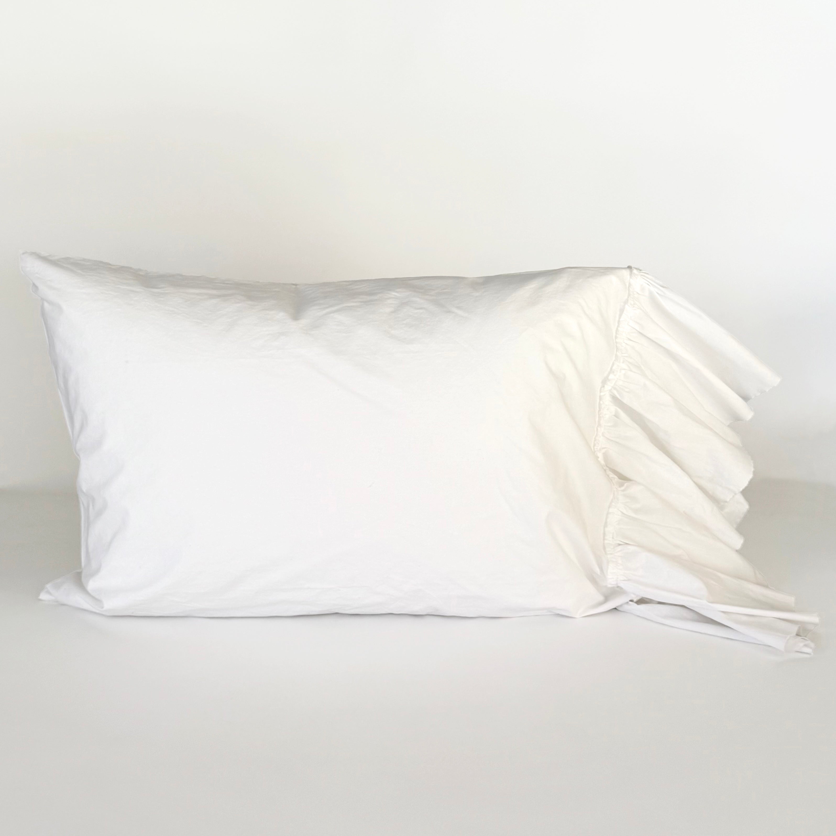 Funda Almohada Algodón Vuelos Blanco