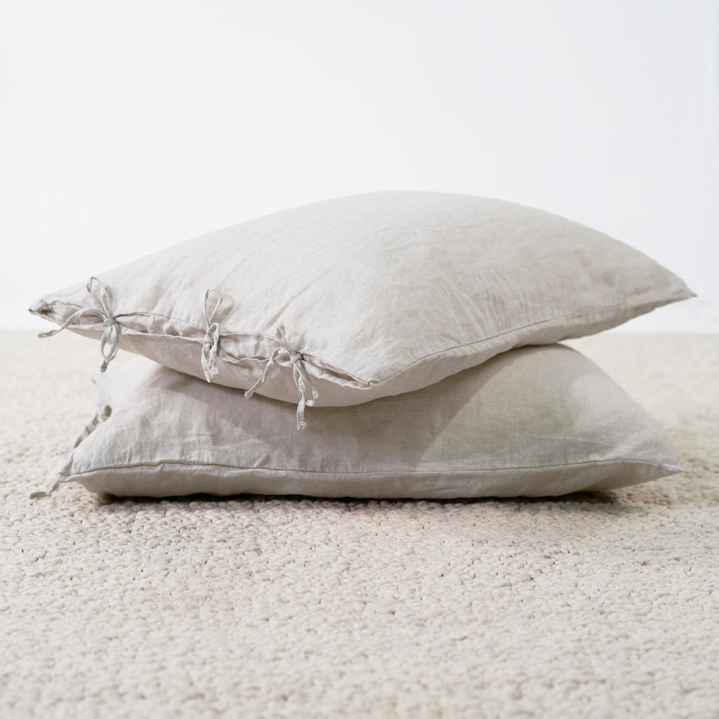 Funda Almohada Lino Lilah - Natural Claro