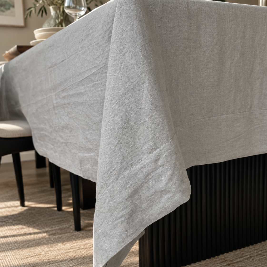 Mantel Lino - Gris Perla
