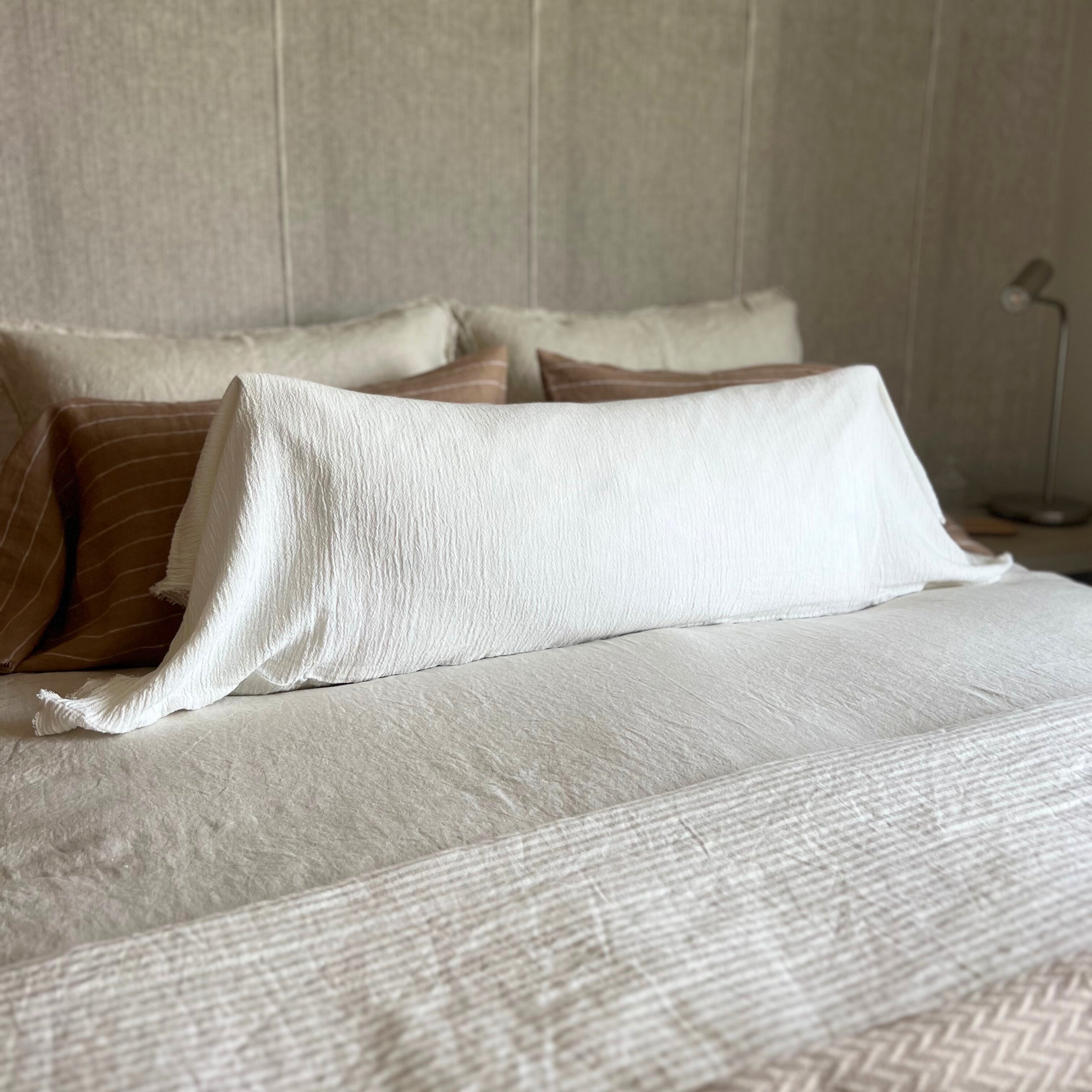 Funda Cojín Gasa Off White