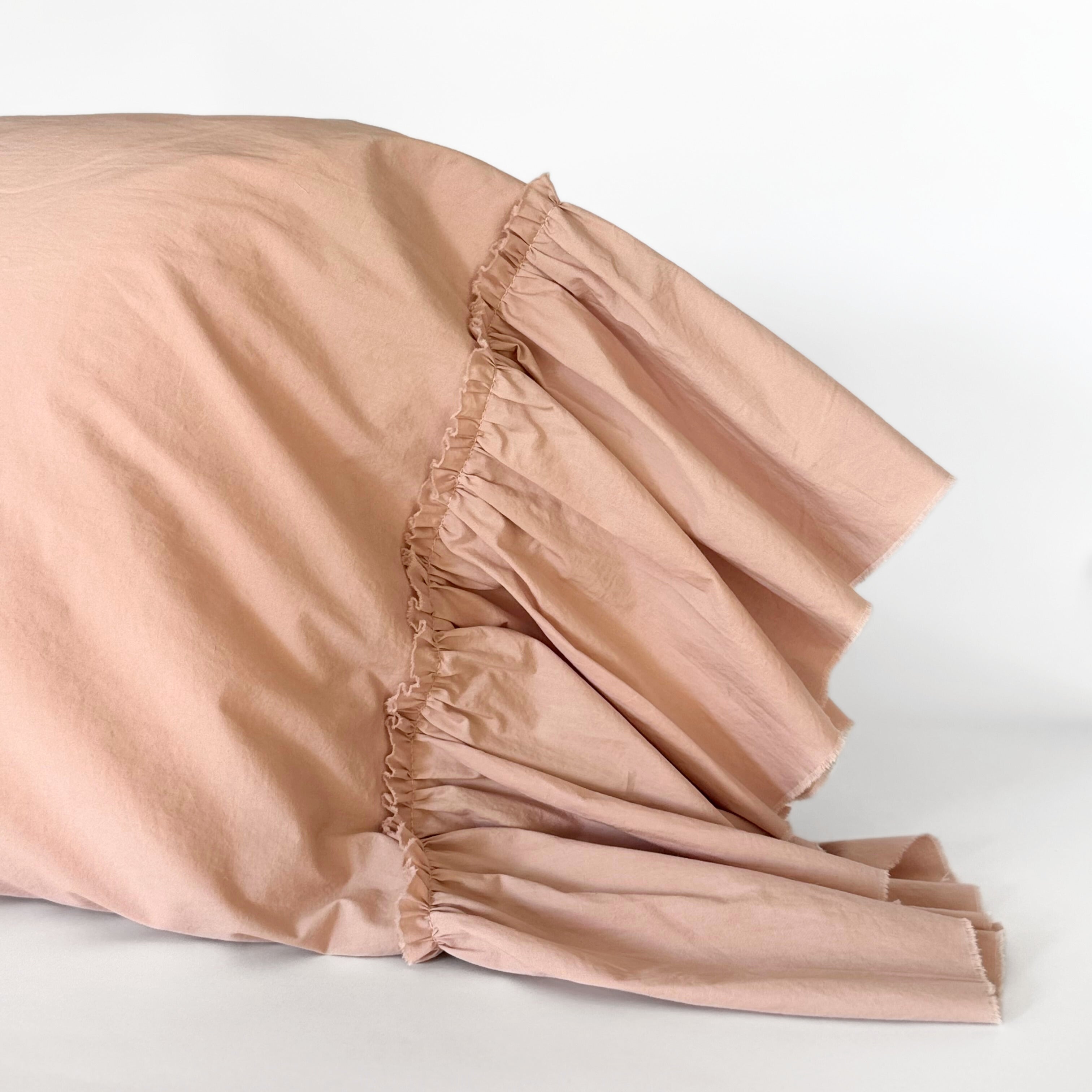 Funda Almohada Algodón Vuelos Rosa Palo