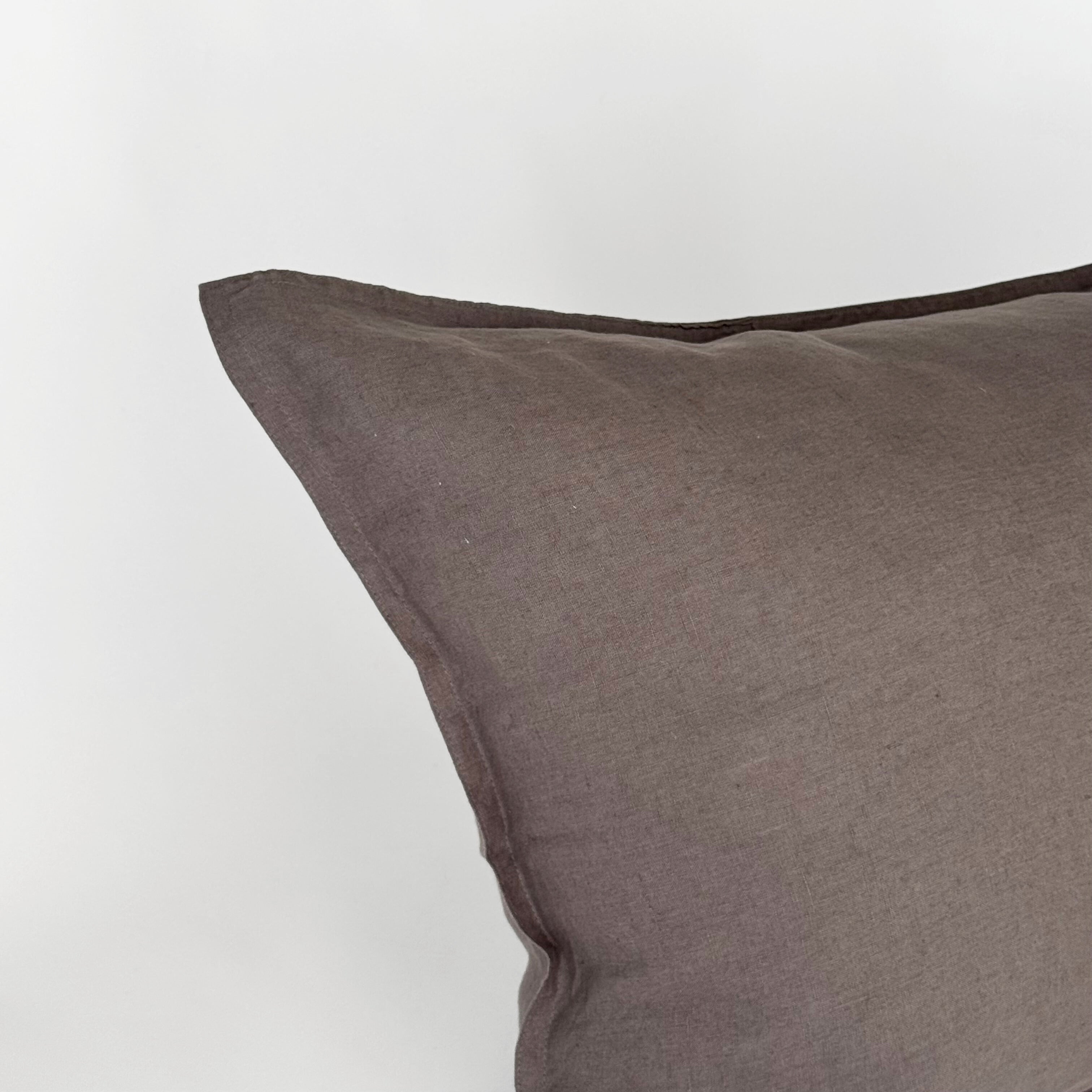 Funda Almohada Lino Lyra - Charcoal